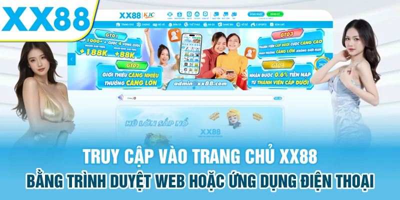 Truy cập vào trang chủ xx88
